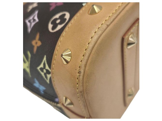 Borsa Louis Vuitton Alma PM Monogram Multicolor Noir Nero Multicolore - vista 6