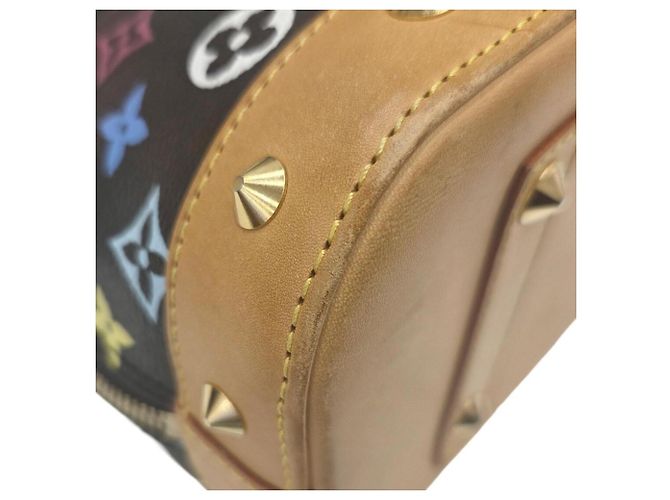 Borsa Louis Vuitton Alma PM Monogram Multicolor Noir Nero Multicolore - vista 8