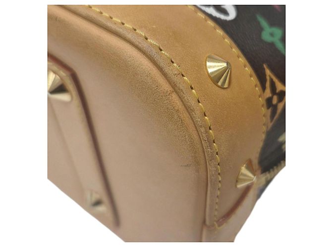 Borsa Louis Vuitton Alma PM Monogram Multicolor Noir Nero Multicolore - vista 9