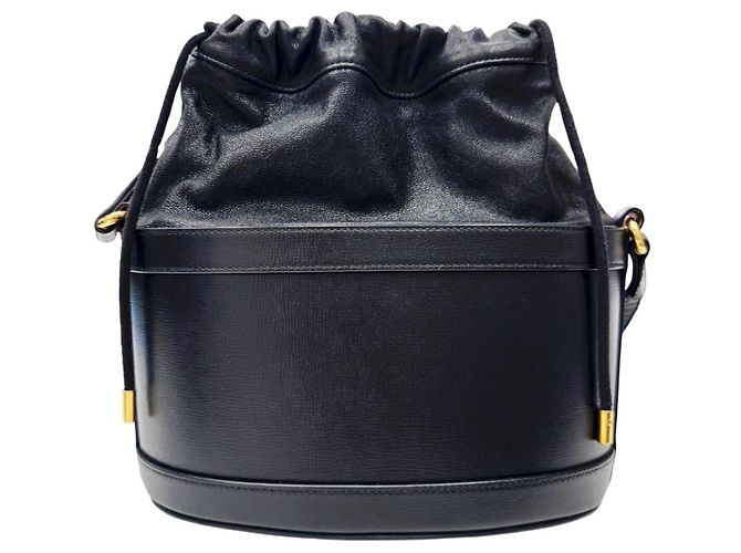 Borsa a secchiello GUCCI Horsebit 1955 Nero - vista 2