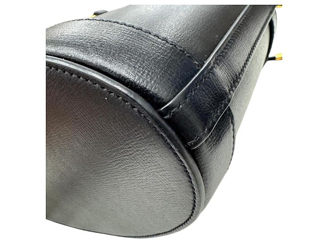 Borsa a secchiello GUCCI Horsebit 1955 Nero - vista 6