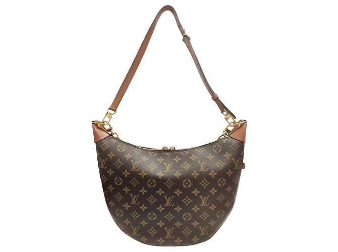 Borsa a tracolla Louis Vuitton Loop Hobo Monogram Reverse RFID Marrone - vista 2