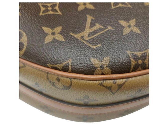 Borsa a tracolla Louis Vuitton Loop Hobo Monogram Reverse RFID Marrone - vista 9