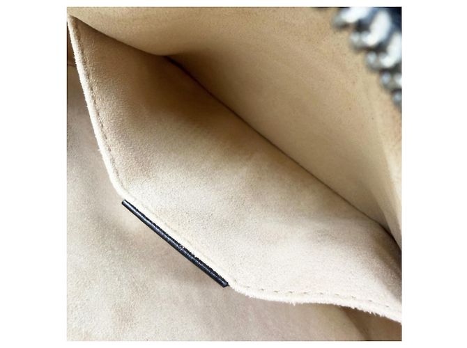 Borsa a tracolla Gucci GG Marmont Small in pelle matelassé nera con catena Nero - vista 13