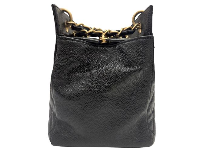Chanel Petite Timeless Tote Bag Schwarz - Ansicht 4