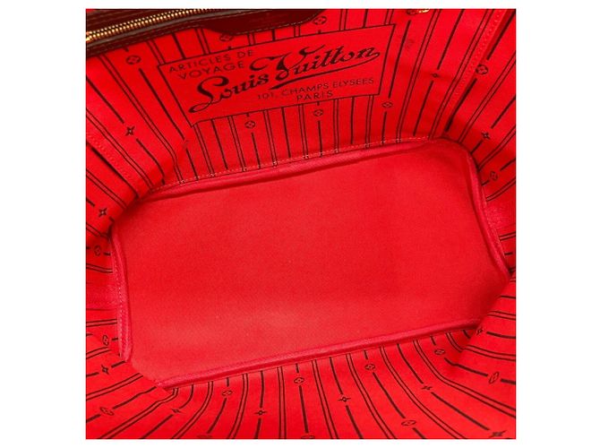 Borsa a tracolla Louis Vuitton Damier Neverfull MM Marrone Damier ebene - vista 11
