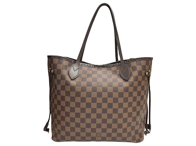 Borsa a tracolla Louis Vuitton Damier Neverfull MM Marrone Damier ebene - vista 2