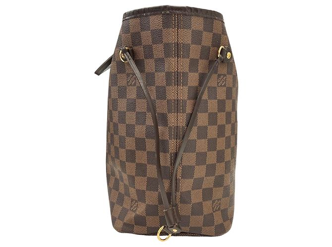 Borsa a tracolla Louis Vuitton Damier Neverfull MM Marrone Damier ebene - vista 3