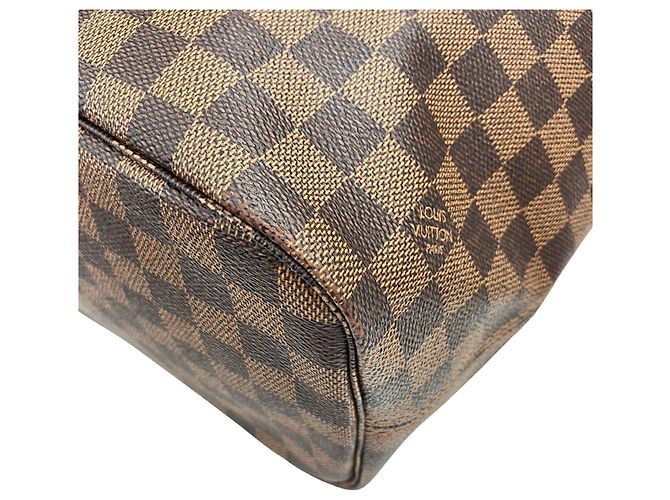 Borsa a tracolla Louis Vuitton Damier Neverfull MM Marrone Damier ebene - vista 6
