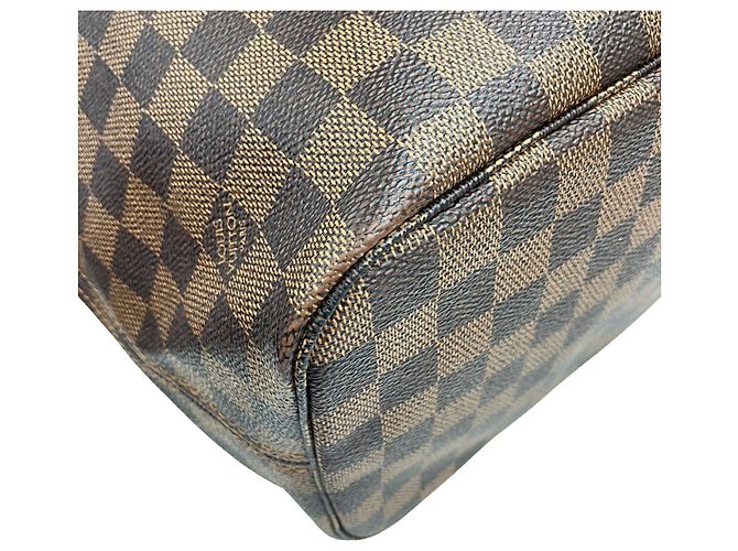 Borsa a tracolla Louis Vuitton Damier Neverfull MM Marrone Damier ebene - vista 7