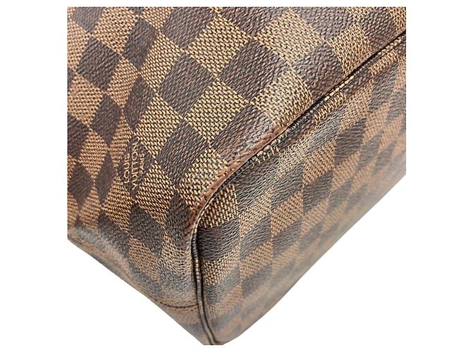 Borsa a tracolla Louis Vuitton Damier Neverfull MM Marrone Damier ebene - vista 9