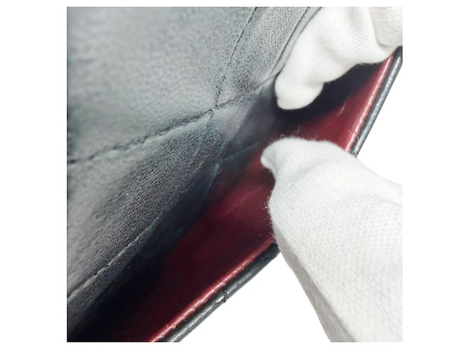 Borsa a tracolla Chanel Double Flap in pelle d'agnello nera con catena Nero - vista 12