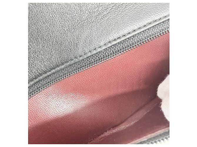Borsa a tracolla Chanel Double Flap in pelle d'agnello nera con catena Nero - vista 16