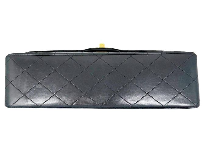 Borsa a tracolla Chanel Double Flap in pelle d'agnello nera con catena Nero - vista 6