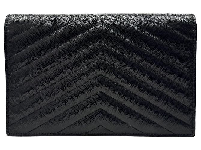 Portafoglio a catena Yves Saint Laurent Cassandra Nero - vista 2