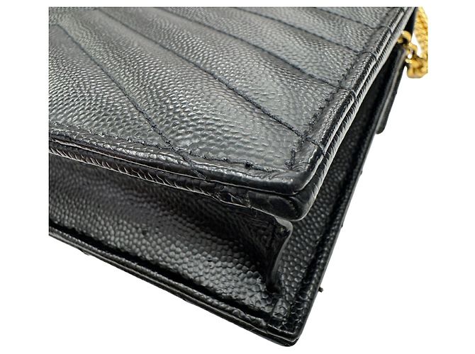 Portafoglio a catena Yves Saint Laurent Cassandra Nero - vista 8