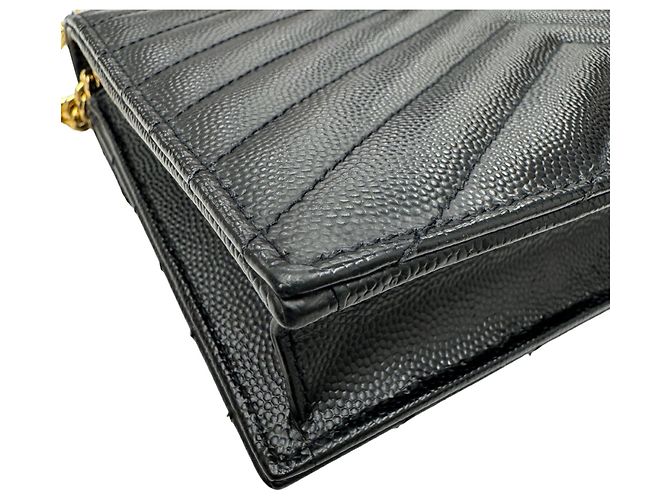 Portafoglio a catena Yves Saint Laurent Cassandra Nero - vista 9