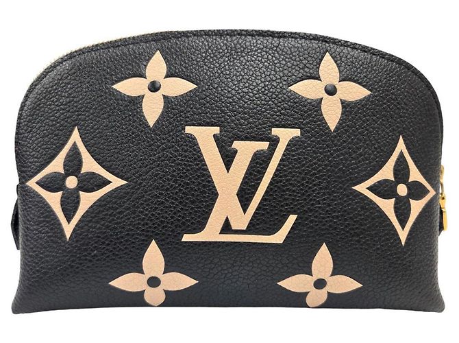 Louis Vuitton Monogram Empreinte Pochette Tic PM Nero Beige - vista 2