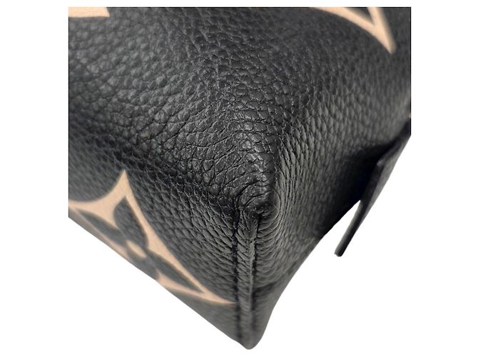 Louis Vuitton Monogram Empreinte Pochette Tic PM Nero Beige - vista 9