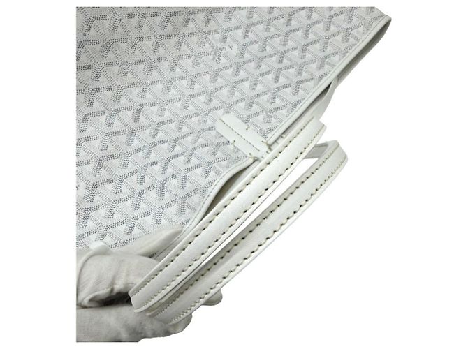 Borsa Tote Goyard Saint Louis PM White Bianco - vista 11