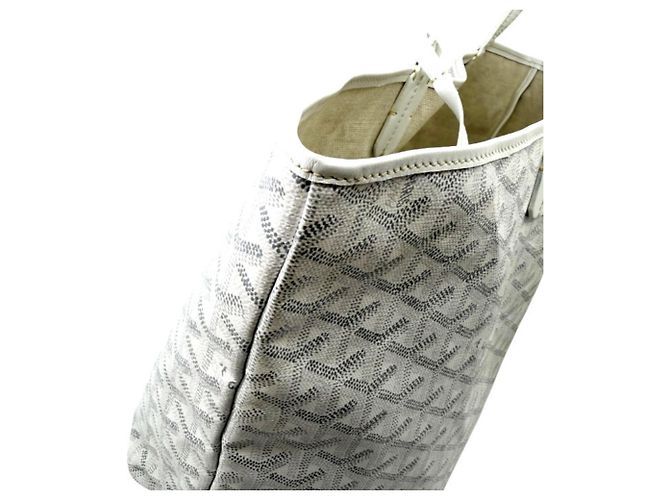 Borsa Tote Goyard Saint Louis PM White Bianco - vista 13