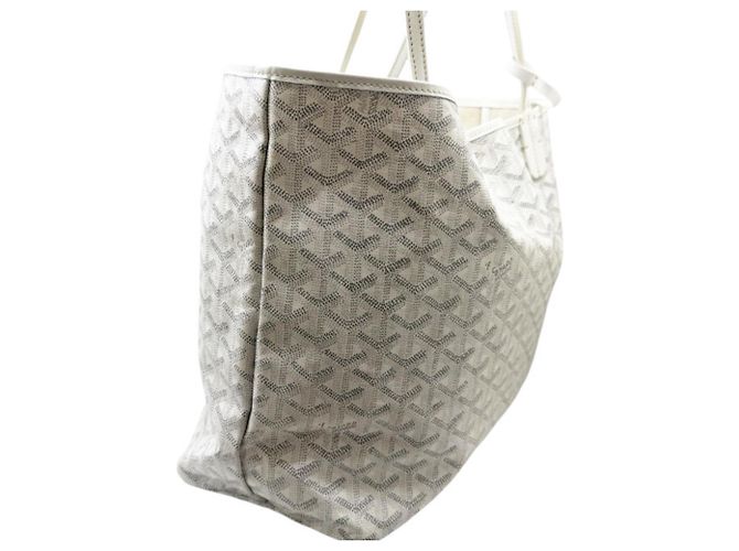 Borsa Tote Goyard Saint Louis PM White Bianco - vista 3