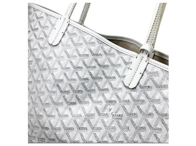Borsa Tote Goyard Saint Louis PM White Bianco - vista 9