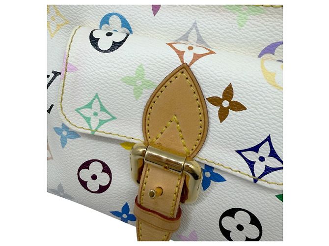 Borsa a tracolla Louis Vuitton Monogram Multicolor Eliza Bianco Multicolore - vista 11