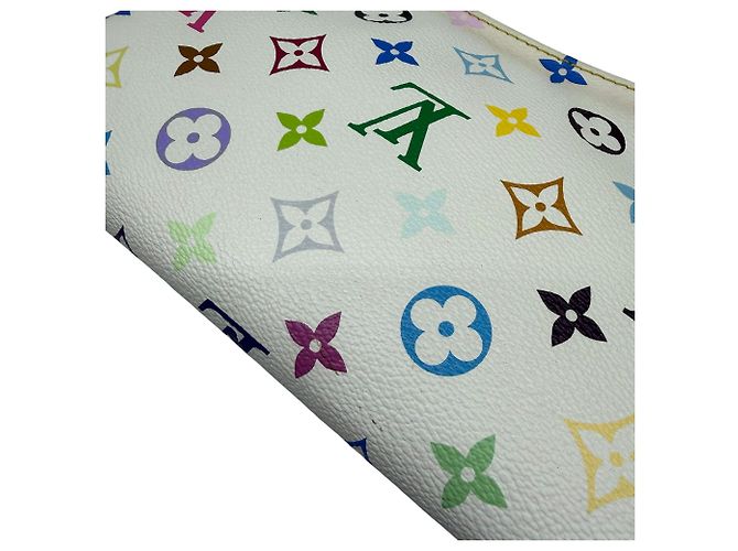 Borsa a tracolla Louis Vuitton Monogram Multicolor Eliza Bianco Multicolore - vista 13