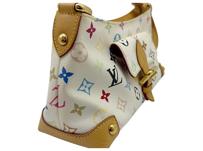 Borsa a tracolla Louis Vuitton Monogram Multicolor Eliza Bianco Multicolore - vista 4