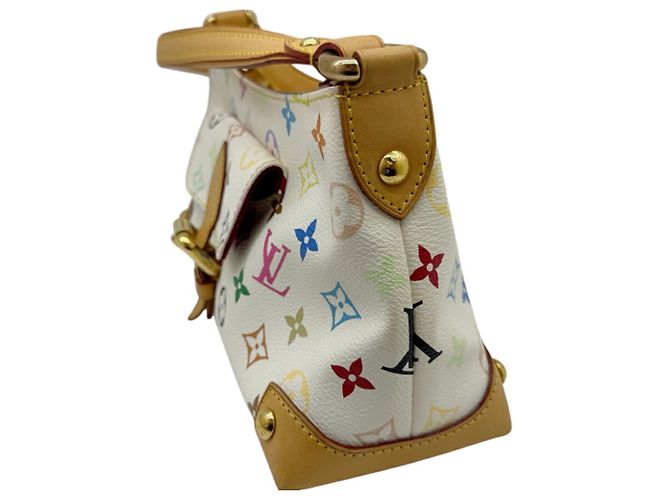 Borsa a tracolla Louis Vuitton Monogram Multicolor Eliza Bianco Multicolore - vista 5