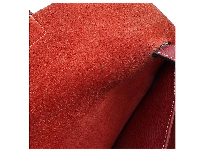 Hermès Borsa Hermes Arzan 31 Rosso Bordò - vista 10