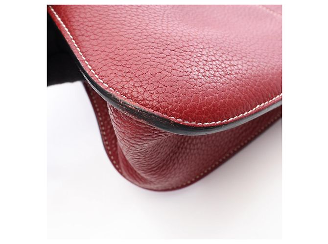 Hermès Borsa Hermes Arzan 31 Rosso Bordò - vista 12