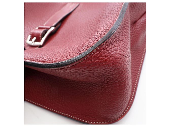 Hermès Borsa Hermes Arzan 31 Rosso Bordò - vista 14