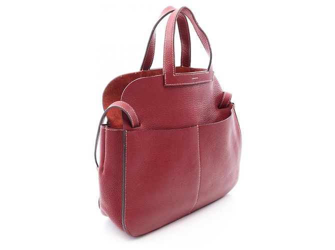 Hermès Borsa Hermes Arzan 31 Rosso Bordò - vista 2