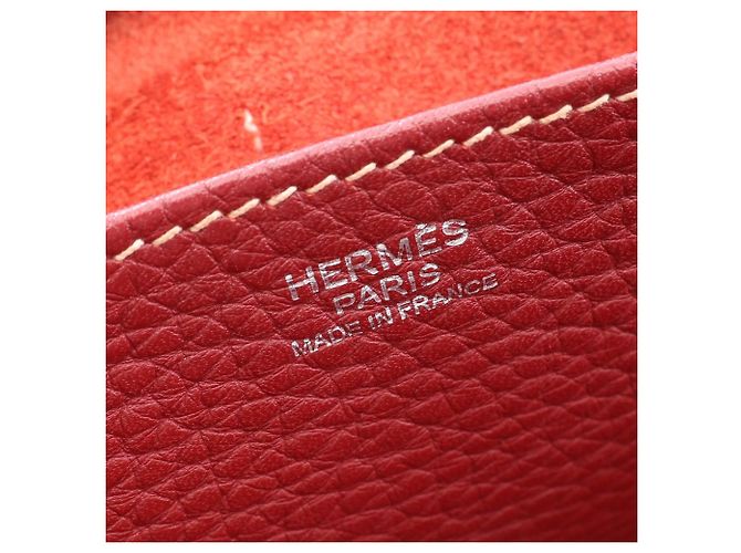 Hermès Borsa Hermes Arzan 31 Rosso Bordò - vista 4