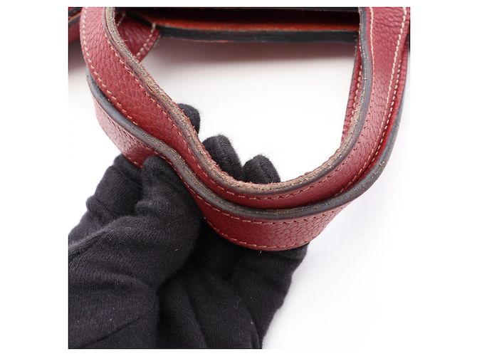Hermès Borsa Hermes Arzan 31 Rosso Bordò - vista 7