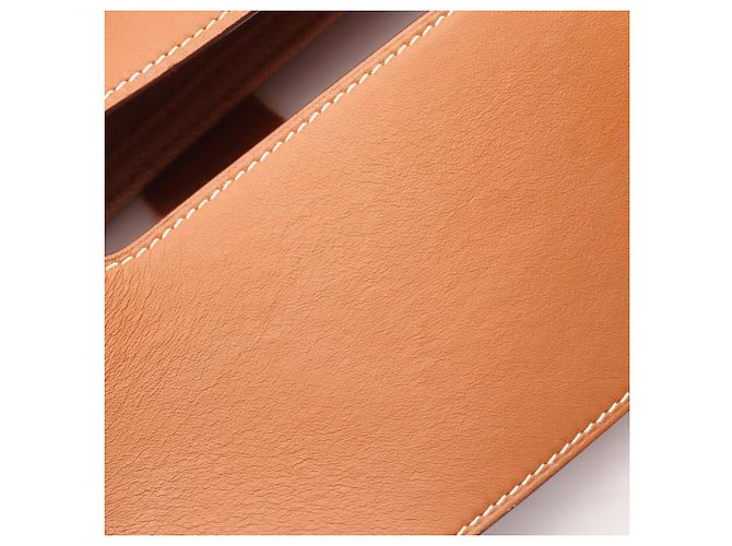 Hermès Borsa Hermes Valparaiso PM Gold Marrone - vista 5