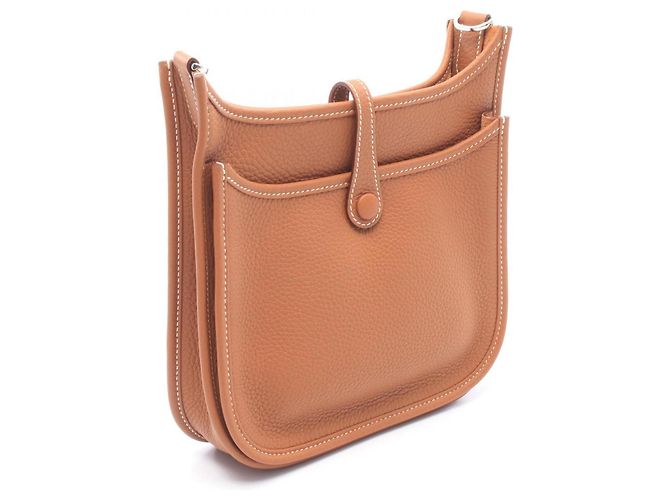 Hermès Sac à épaule Hermes Evelyne 23 Gold Marron - vue 2