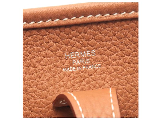 Hermès Sac à épaule Hermes Evelyne 23 Gold Marron - vue 4