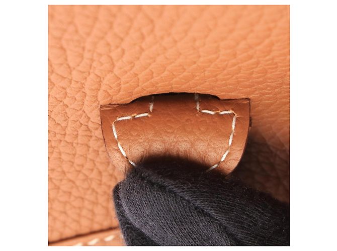Hermès Sac à épaule Hermes Evelyne 23 Gold Marron - vue 5