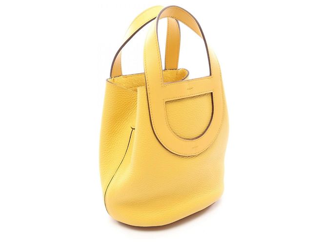 Hermès Hermes In the Loop 18 Sun Handtasche Gelb - Ansicht 2