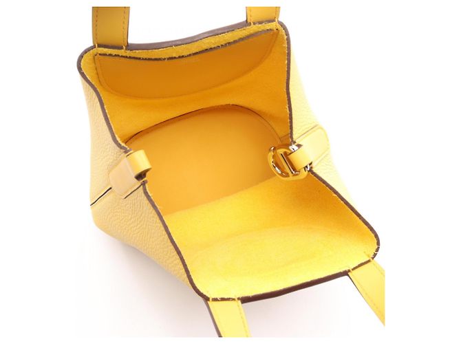 Hermès Hermes In the Loop 18 Sun Handtasche Gelb - Ansicht 3