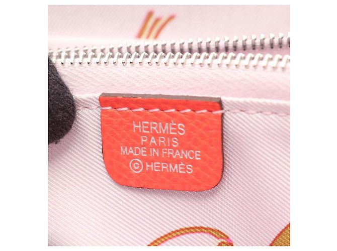 Hermès Cartera redonda Hermes Azap Compact Roja - vista 4