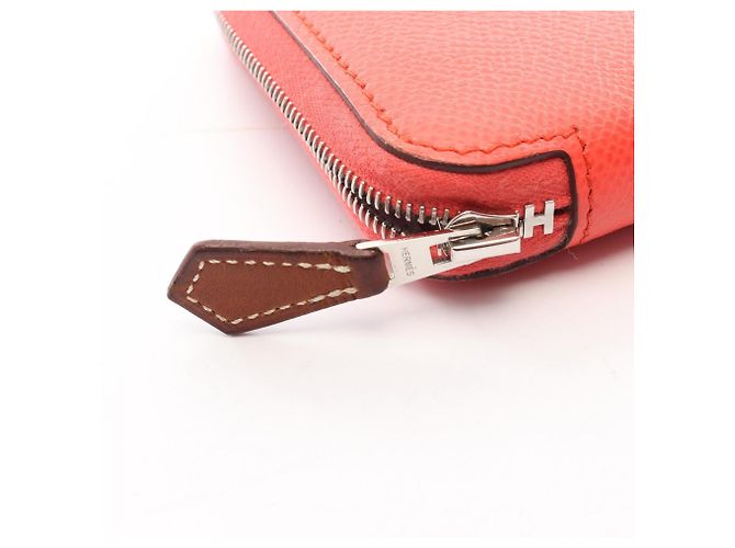 Hermès Cartera redonda Hermes Azap Compact Roja - vista 9