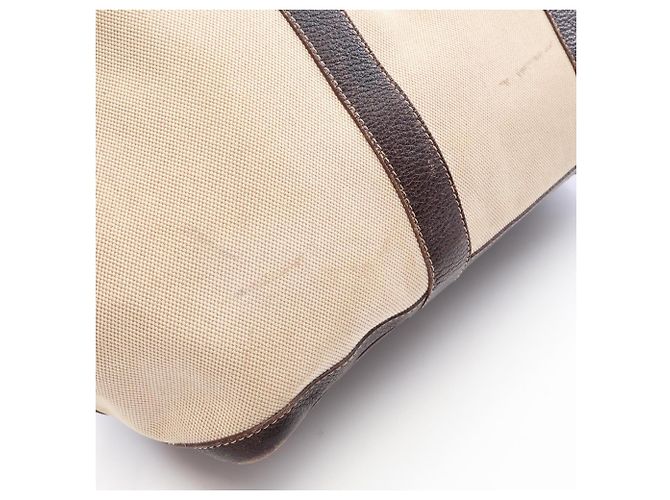 Hermès Borsa Tote Hermes Garden Party MM Marrone Beige - vista 10