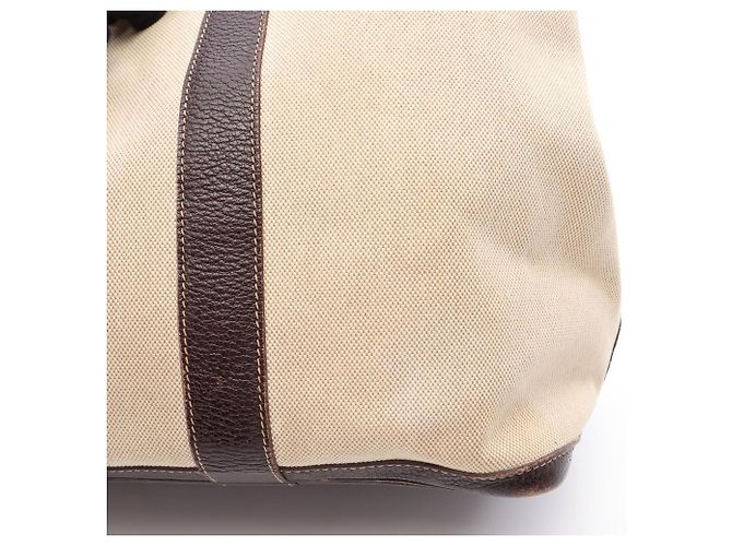 Hermès Borsa Tote Hermes Garden Party MM Marrone Beige - vista 13