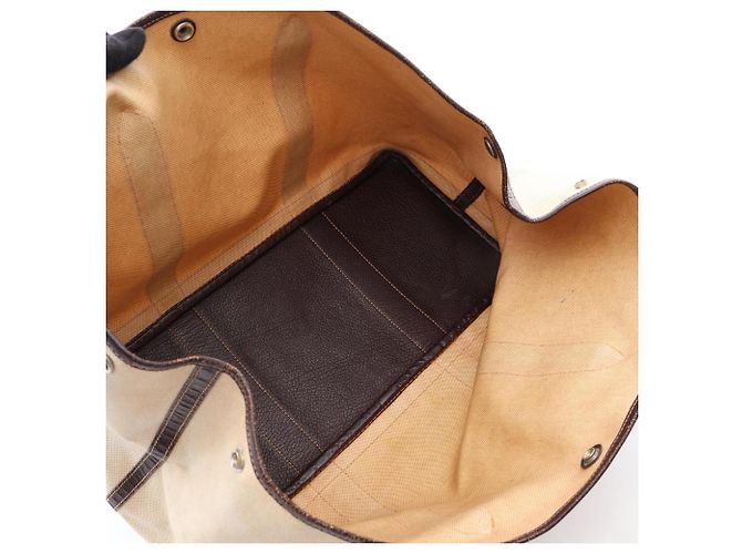 Hermès Borsa Tote Hermes Garden Party MM Marrone Beige - vista 3