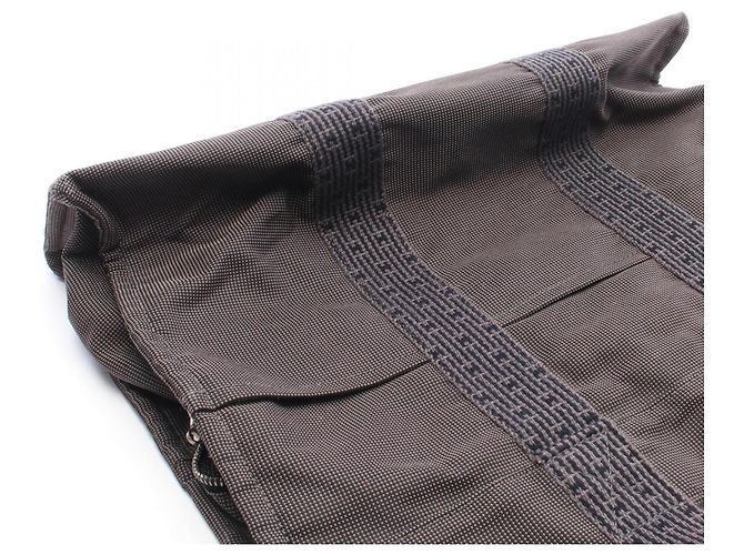 Hermès Borsa Tote Hermes Herline MM Marrone - vista 6