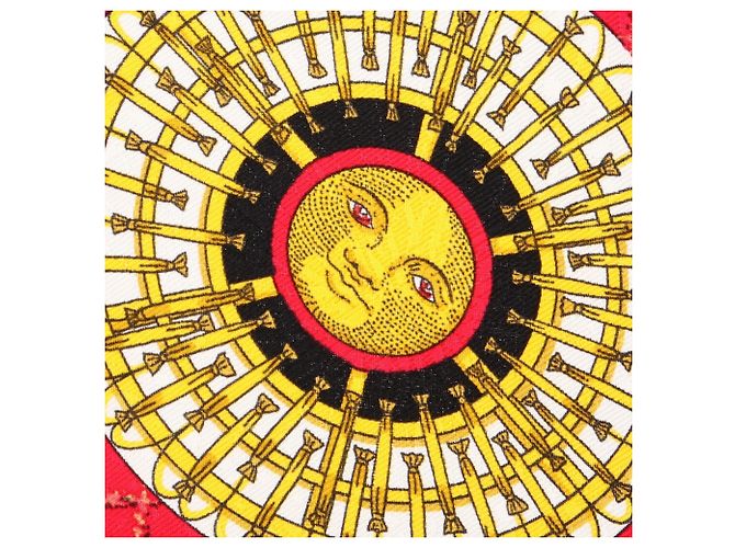 Hermès Foulard Hermes Carre 90 Feux D'Artifice Nero Multicolore - vista 5